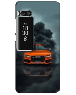Чехол для Meizu Pro 7 Plus с картинкой «Audi в облаках дыма»