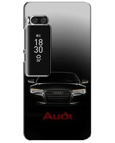 Чехол для Meizu Pro 7 Plus с картинкой «Audi — градиентный контур»