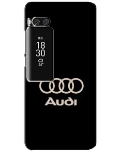 Чехол для Meizu Pro 7 Plus с картинкой «Audi — золотой логотип»