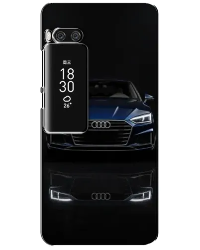 Чехол для Meizu Pro 7 Plus с картинкой «Audi — ночное отражение»