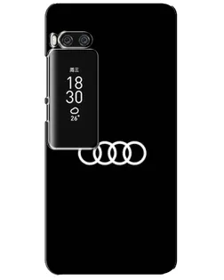 Чехол для Meizu Pro 7 Plus с картинкой «Audi White Logo»