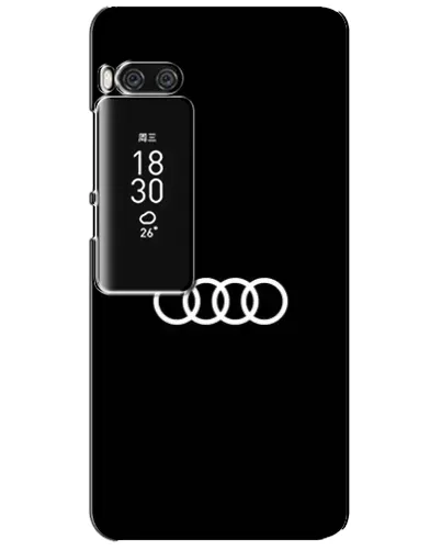 Чехол для Meizu Pro 7 Plus с картинкой «Audi White Logo»