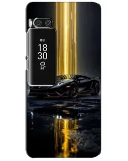 Чохол для Meizu Pro 7 Plus з картинкою «Нічний Lamborghini драйв»