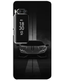 Чехол для Meizu Pro 7 Plus с картинкой «Lamborghini симметрия дорог»