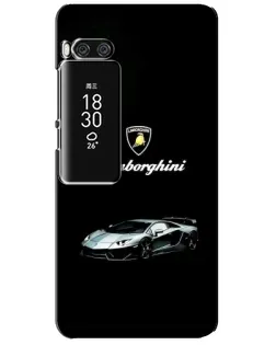 Чехол для Meizu Pro 7 Plus с картинкой «Логотип Lamborghini классика»