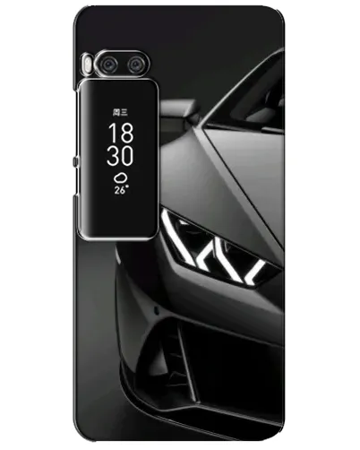 Чехол для Meizu Pro 7 Plus с картинкой «Lamborghini фары детализация»