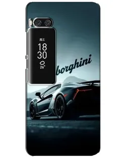 Чехол для Meizu Pro 7 Plus с картинкой «Классическая надпись Lamborghini»