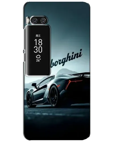 Чехол для Meizu Pro 7 Plus с картинкой «Классическая надпись Lamborghini»