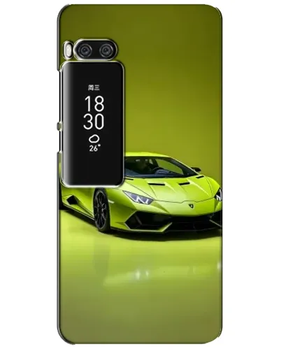 Чехол для Meizu Pro 7 Plus с картинкой «Салатовый Lamborghini Huracan»