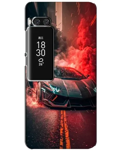 Чехол для Meizu Pro 7 Plus с картинкой «Lamborghini красный дым»