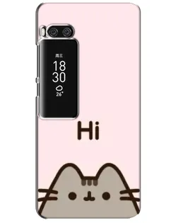 Чехол для Meizu Pro 7 Plus с картинкой «Пушин говорит Hi»
