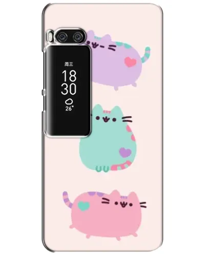 Чехол для Meizu Pro 7 Plus с картинкой «Pusheen трио» Чехол для Meizu Pro 7 Plus с картинкой «Pusheen трио»