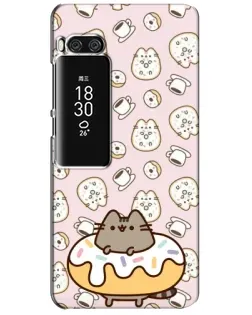 Чехол для Meizu Pro 7 Plus с картинкой «Пушин на пончике»