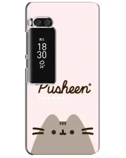 Чехол для Meizu Pro 7 Plus с картинкой «Pusheen логотип»