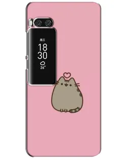 Чехол для Meizu Pro 7 Plus с картинкой «Pusheen сердце»