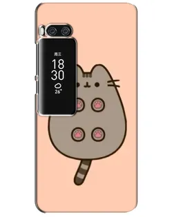 Чехол для Meizu Pro 7 Plus с картинкой «Пушин пузиком кверху»