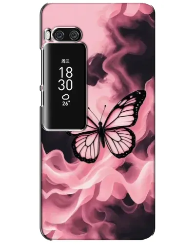 Чехол для Meizu Pro 7 Plus с картинкой «Бабочка в дыму»