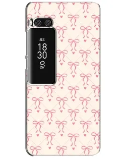 Чехол для Meizu Pro 7 Plus с картинкой «Розовые бантики Coquette»