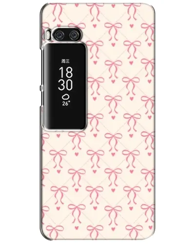 Чехол для Meizu Pro 7 Plus с картинкой «Розовые бантики Coquette»