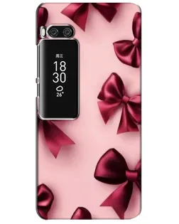 Чехол для Meizu Pro 7 Plus с картинкой «Бордовый атлас»