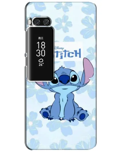 Чехол для Meizu Pro 7 Plus с картинкой «Stitch среди цветов»