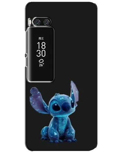 Чехол для Meizu Pro 7 Plus с картинкой «Стич на черном»