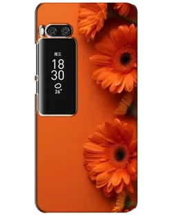 Чехол для Meizu Pro 7 Plus с картинкой «Оранжевые герберы»