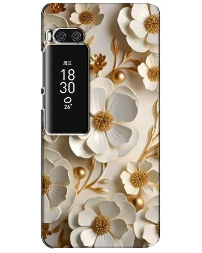 Чехол для Meizu Pro 7 Plus с картинкой «Белие бумажние  цвети»