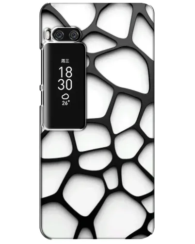Чехол для Meizu Pro 7 Plus с картинкой «Белая объемная сетка» Чехол для Meizu Pro 7 Plus с картинкой «Белая объемная сетка»