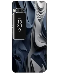 Чехол для Meizu Pro 7 Plus с картинкой «Объемные синие складки» Чехол для Meizu Pro 7 Plus с картинкой «Объемные синие складки»