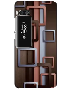 Чехол для Meizu Pro 7 Plus с картинкой «Коричневые объемные квадраты» Чехол для Meizu Pro 7 Plus с картинкой «Коричневые объемные квадраты»
