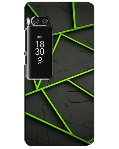 Чехол для Meizu Pro 7 Plus с картинкой «Зеленые геометрические линии» Чехол для Meizu Pro 7 Plus с картинкой «Зеленые геометрические линии»