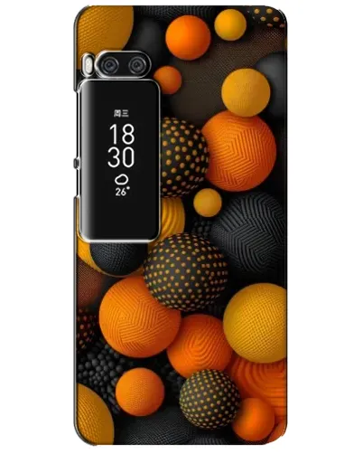 Чехол для Meizu Pro 7 Plus с картинкой «Объемные оранжевые сферы» Чехол для Meizu Pro 7 Plus с картинкой «Объемные оранжевые сферы»