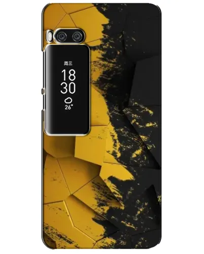 Чехол для Meizu Pro 7 Plus с картинкой «Золотые осколки геометрии» Чехол для Meizu Pro 7 Plus с картинкой «Золотые осколки геометрии»