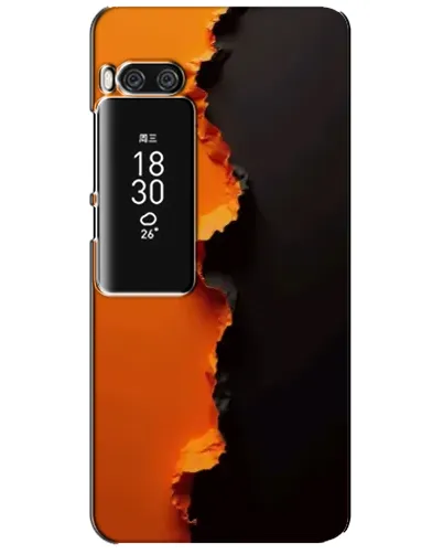 Чехол для Meizu Pro 7 Plus с картинкой «Оранжевый разлом» Чехол для Meizu Pro 7 Plus с картинкой «Оранжевый разлом»