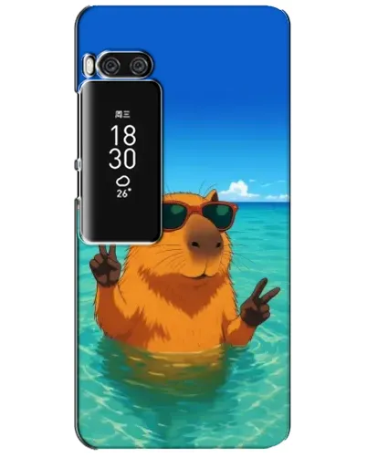 Чехол для Meizu Pro 7 Plus с картинкой «Морская капибара»