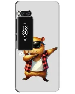 Чехол для Meizu Pro 7 Plus с картинкой «Капибара рэпер даб»