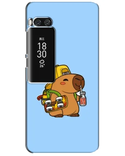 Чехол для Meizu Pro 7 Plus с картинкой «Капибара на скейте»