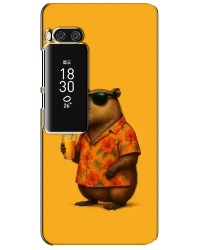 Чехол для Meizu Pro 7 Plus с картинкой «Капибара на отдыхе»