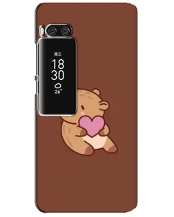 Чехол для Meizu Pro 7 Plus с картинкой «Капибара с сердцем»
