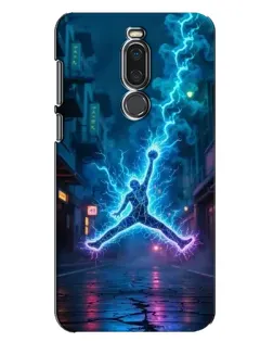 Чехол для Meizu X8 с картинкой «Jordan Gold Jumpman»