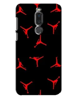 Чехол для Meizu X8 с картинкой «Jordan Red Pattern»