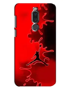 Чехол для Meizu X8 с картинкой «Jordan Red Smoke»