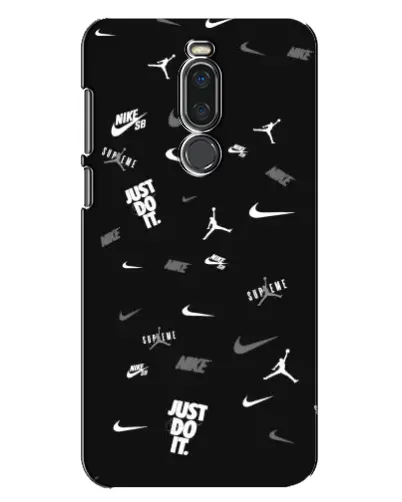 Чехол для Meizu X8 с картинкой «Nike Black Pattern» Чехол для Meizu X8 с картинкой «Nike Black Pattern»