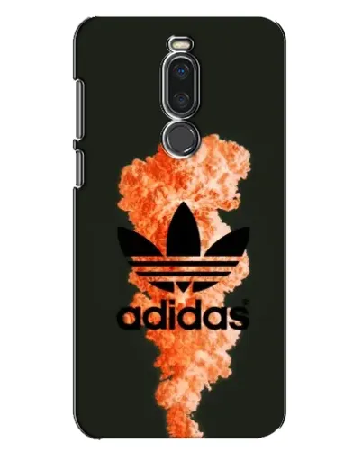 Чехол для Meizu X8 с картинкой «Оранжевый дым Adidas»