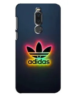 Чехол для Meizu X8 с картинкой «Неоновый Adidas»