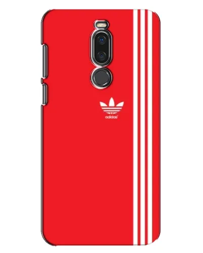 Чехол для Meizu X8 с картинкой «Красный минимализм Adidas»