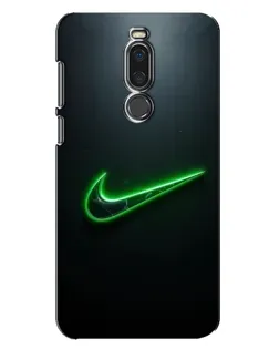 Чохол для Meizu X8 з картинкою «Неоновий контур Nike»