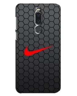 Чехол для Meizu X8 с картинкой «Nike — карбоновая сетка»