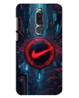 Чехол для Meizu X8 с картинкой «Техногенный стиль Nike»